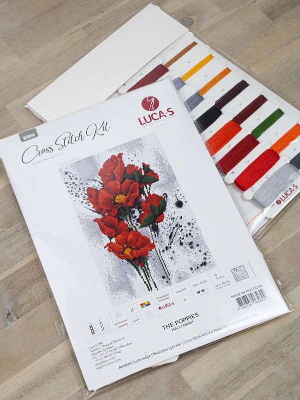 Cross-stich kit The Poppies B7014