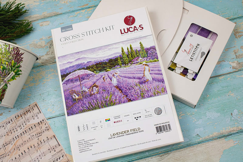 Cross-stich kit Lavender Field BU5008