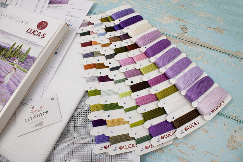 Cross-stich kit Lavender Field BU5008