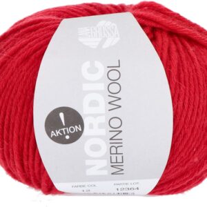 lg Nordic Merino Wool Aktion 12 rood