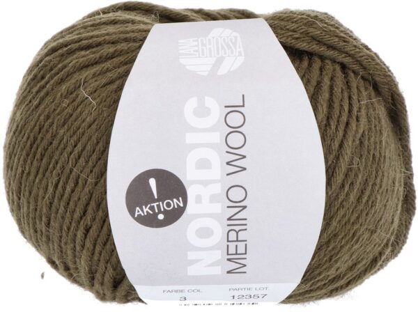 lg Nordic Merino Wool Aktion 3 mosgroen