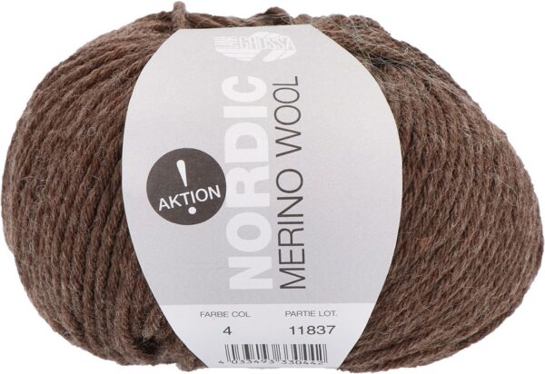lg Nordic Merino Wool Aktion 4 donker bruin