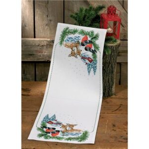 permin tafelloper Reeën in de sneeuw 33x90 cm -