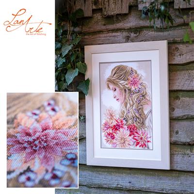 Pakket dame met de dahlia's