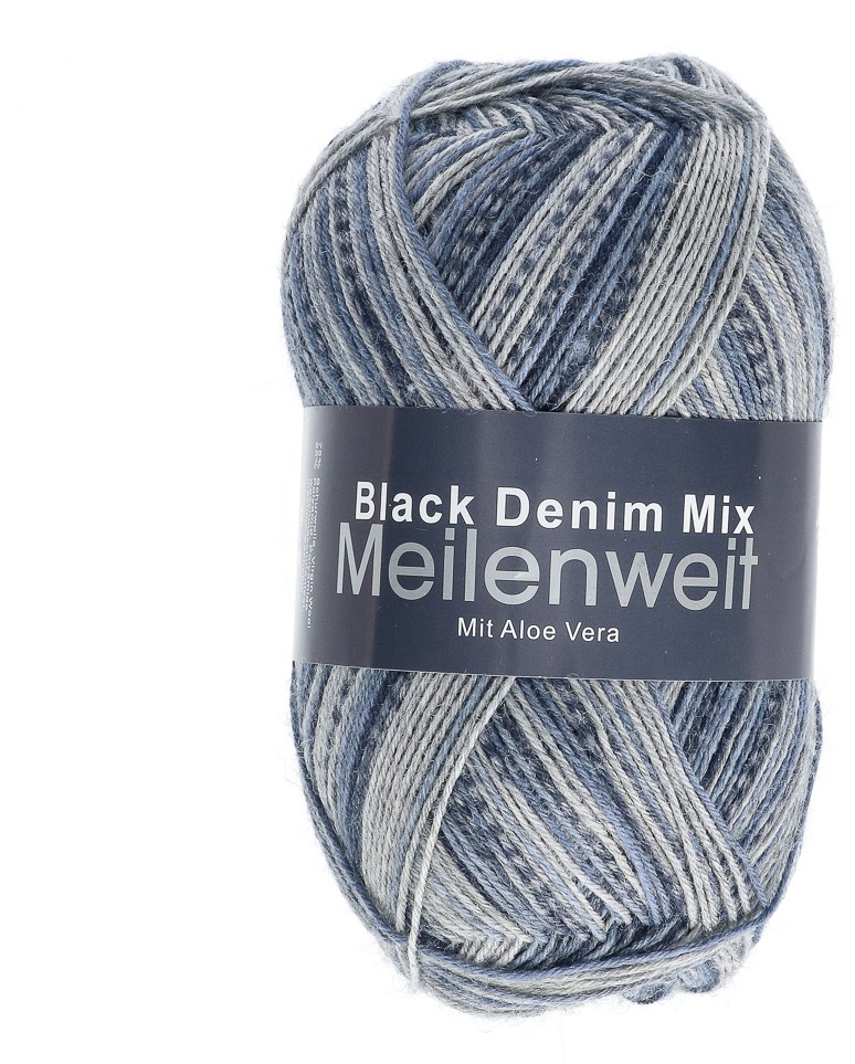 lg meilenweit denim mix black 4652