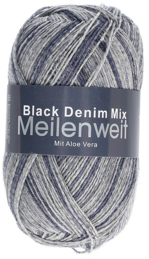 lg meilenweit denim mix black 4654