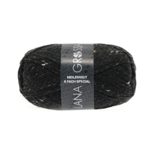 Lg meilenweit 6-fach tweed antraciet gemêleerd 8837