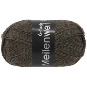 Lg meilenweit 6-fach mouline bruin/grijs 8507