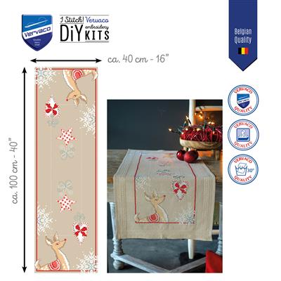 Loper kit rendieren in kerstsfeer