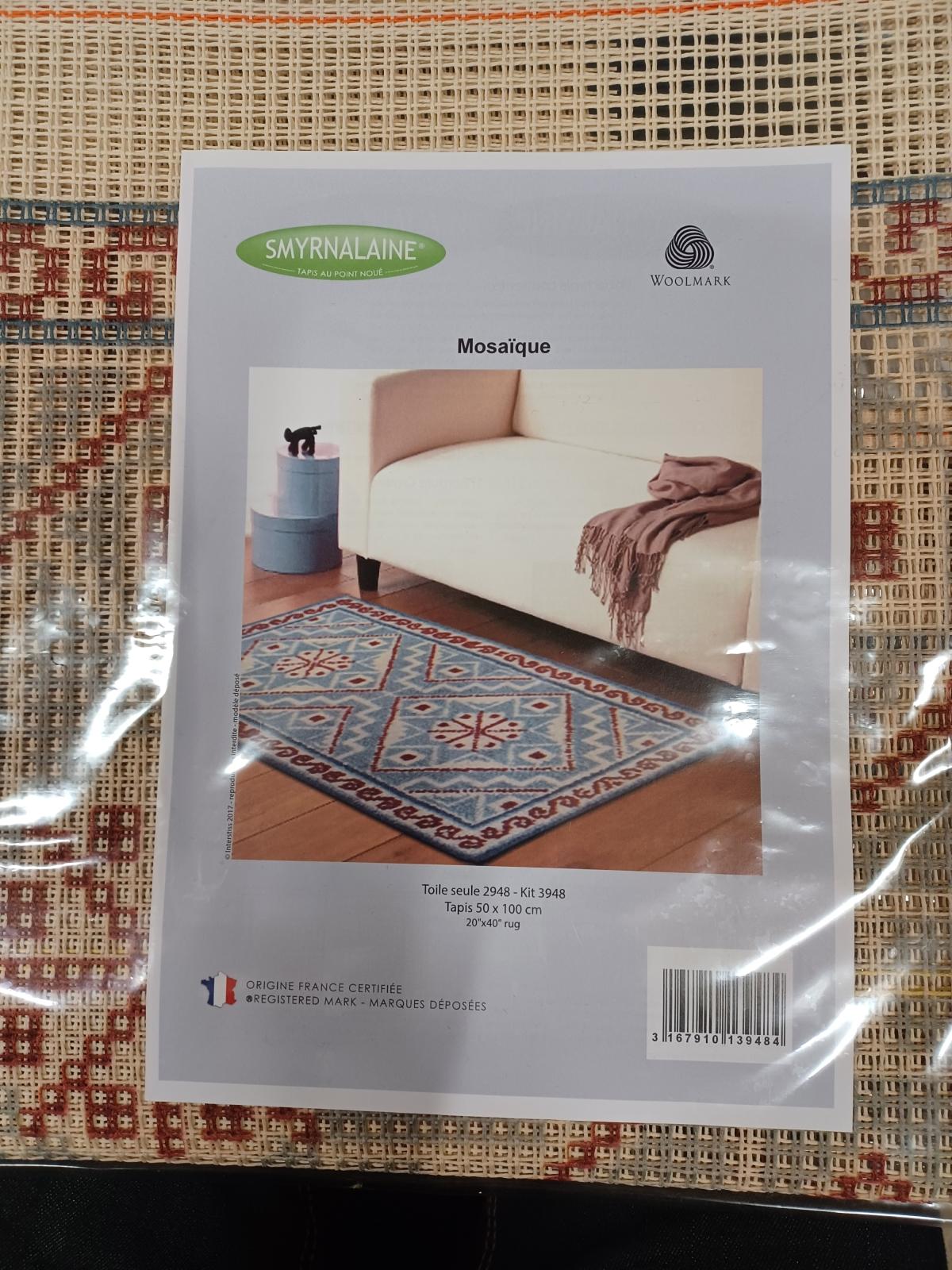Bedrukt stramien voor vloerkleed Mosaïque Smyrnalaine
