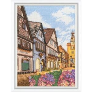 Kruissteekpakket old town streeet