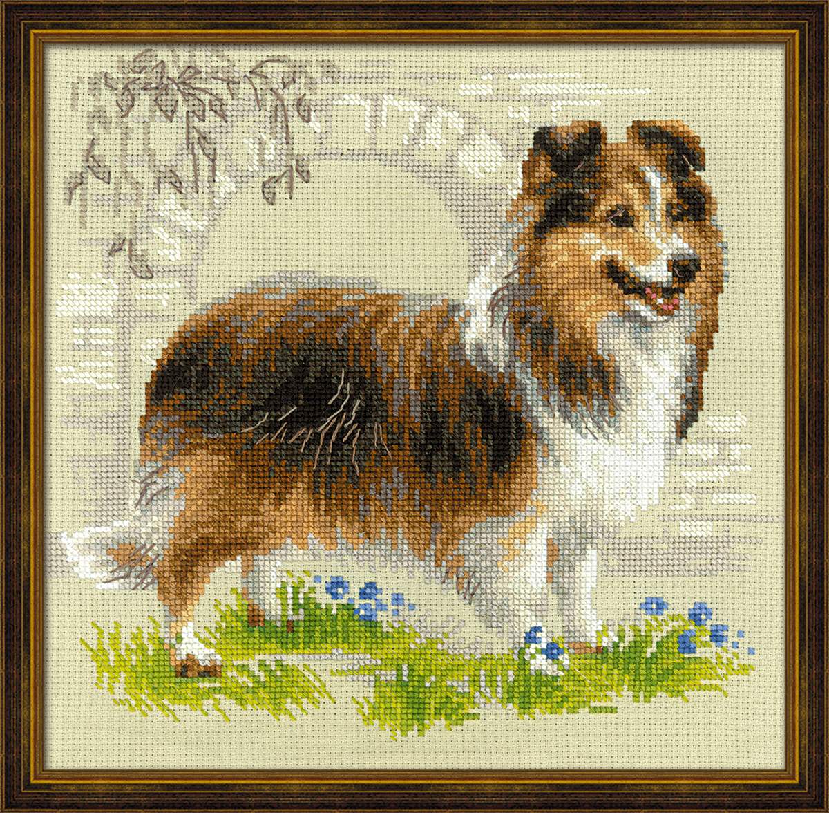 Kruissteekpakket sheltie