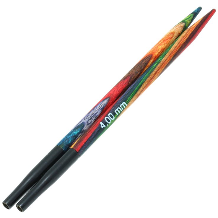 Naald punten Vario design hout Multicolor dikte 4,0 kort