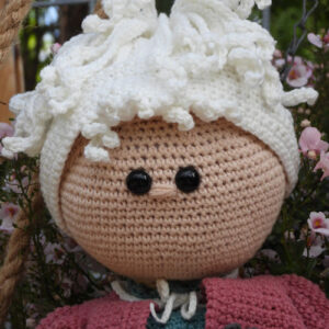 fb xxl funny pruik ivoor (voor funny doll)