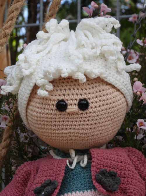 fb xxl funny pruik ivoor (voor funny doll)