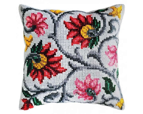 Kruissteek kussenpakket Floral ornament