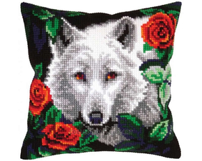 Kruissteek kussenpakket White Wolf