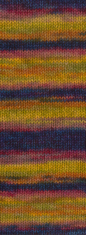 Lg Gianna 010 maïsgeel/oranje/donker blauw/grijs groen/wijnrood/oudroze