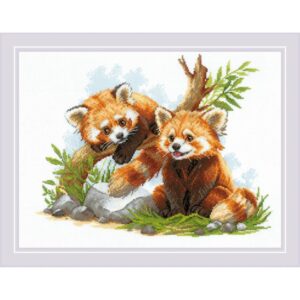 kruissteekpakket Red Panda Cubs