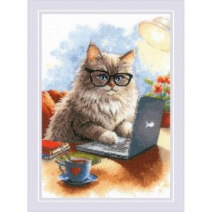 kruissteekpakket Writer of Meowmoirs