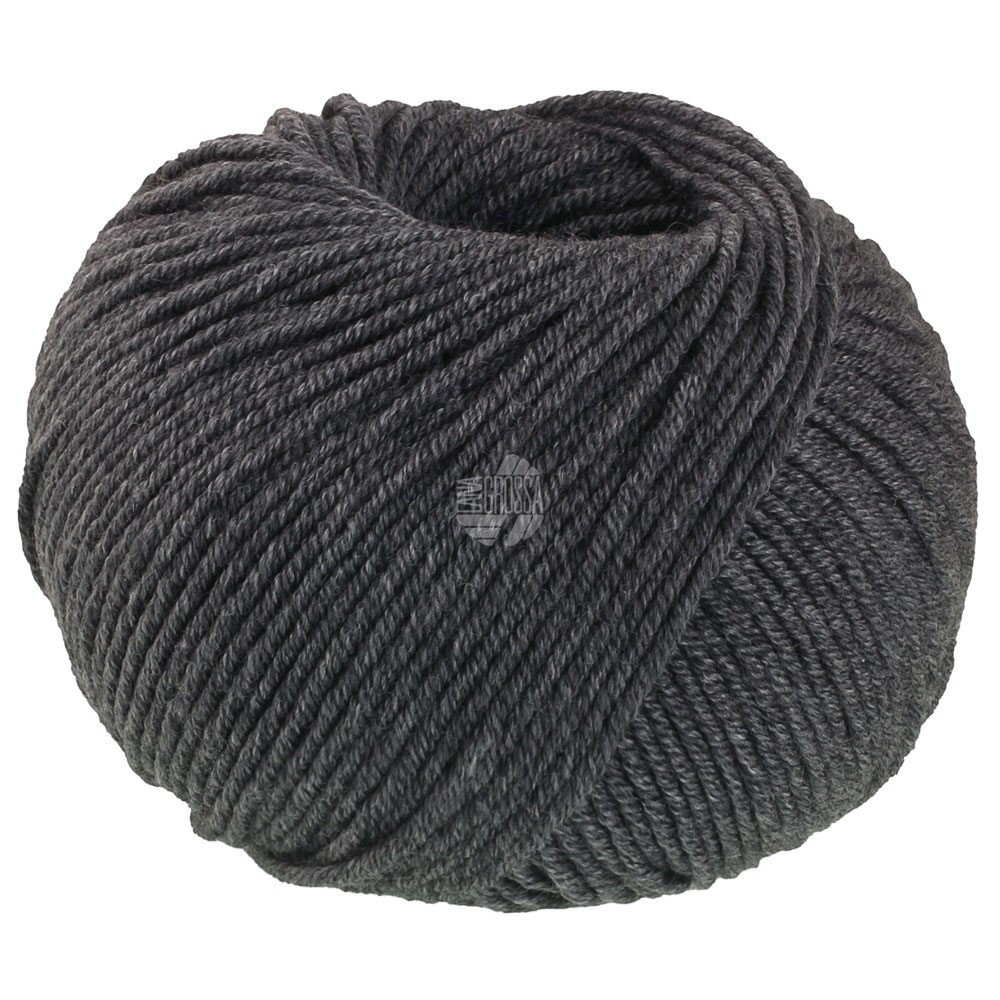 Lana Grossa Merino Soft 010 donker grijs
