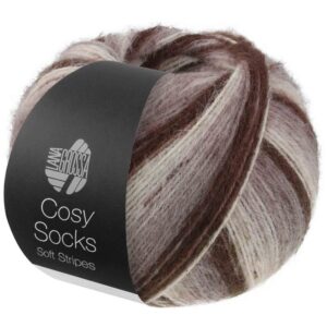 Lana Grossa Cosy Socks Soft Stripes 103 bruin