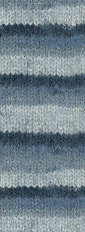 Lana Grossa Cosy Socks Soft Stripes 104 blauw/grijs