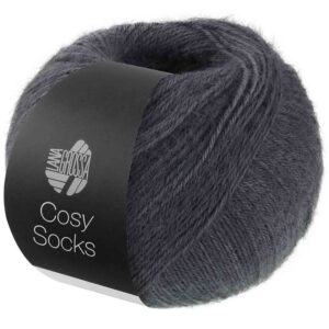 Lana Grossa Cosy Socks donker grijs