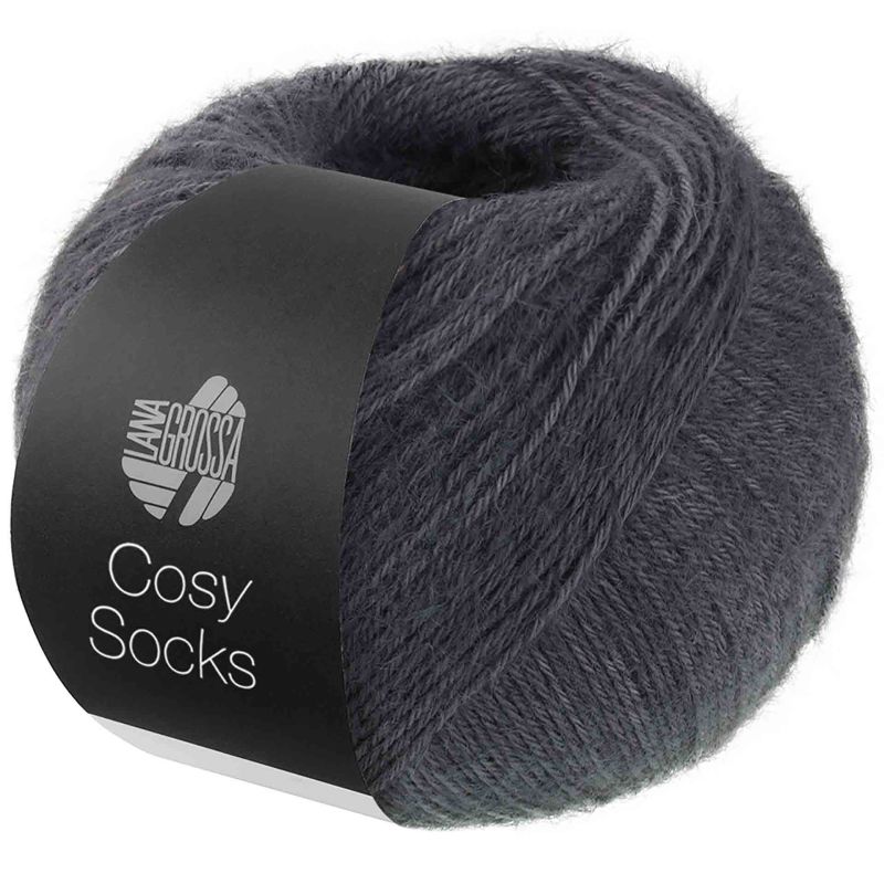 Lana Grossa Cosy Socks donker grijs