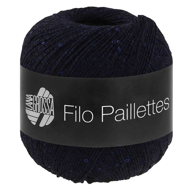 Lana Grossa Filo Pailettes 015 blauw