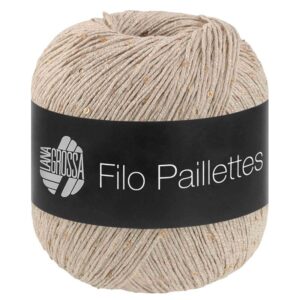 Lana Grossa Filo Pailettes 18 lichtbeige