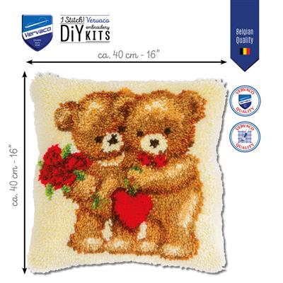 Knoopkussen kit Love bears