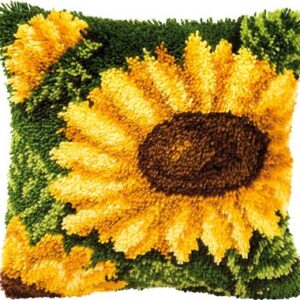 Knoopkussen kit zonnebloem
