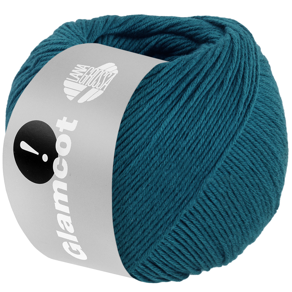Lana Grossa Glamcot 036 Marine Blauw