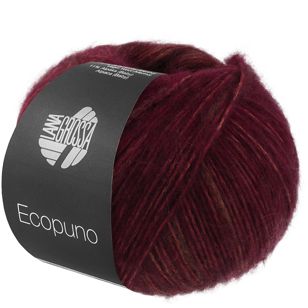 Lana Grossa Ecopuno Sfumato 703 roest rood / donker rood