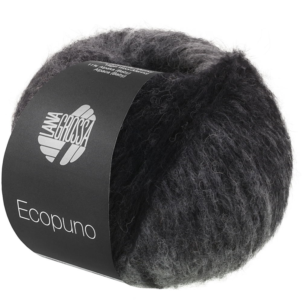 Lana Grossa Ecopuno Sfumato 704 zwart/grijs