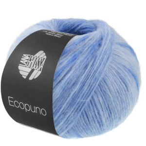 Lana Grossa Ecopuno Sfumato 709 blauw/hemelsblauw