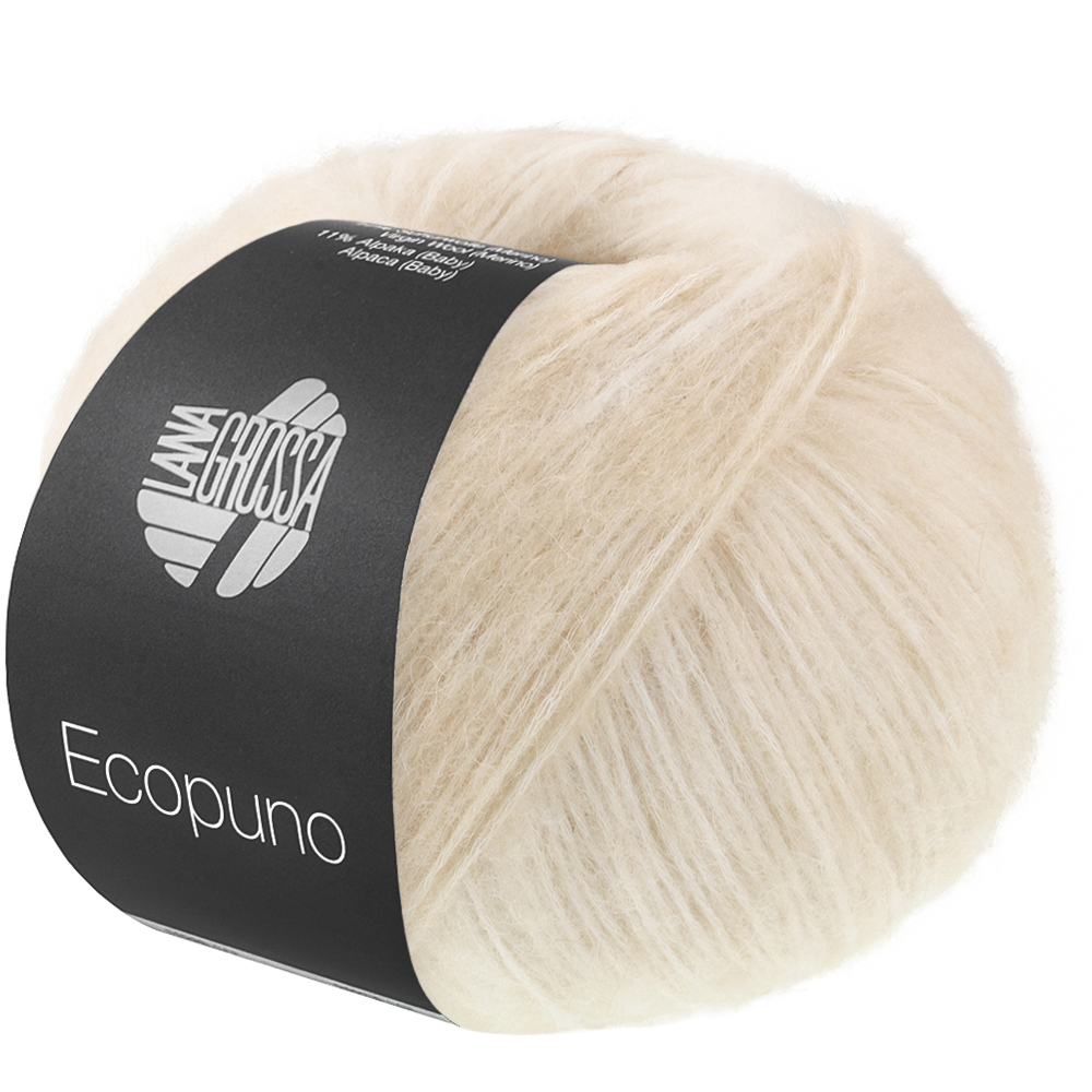 Lana Grossa Ecopuno Sfumato ruwe wit/beige