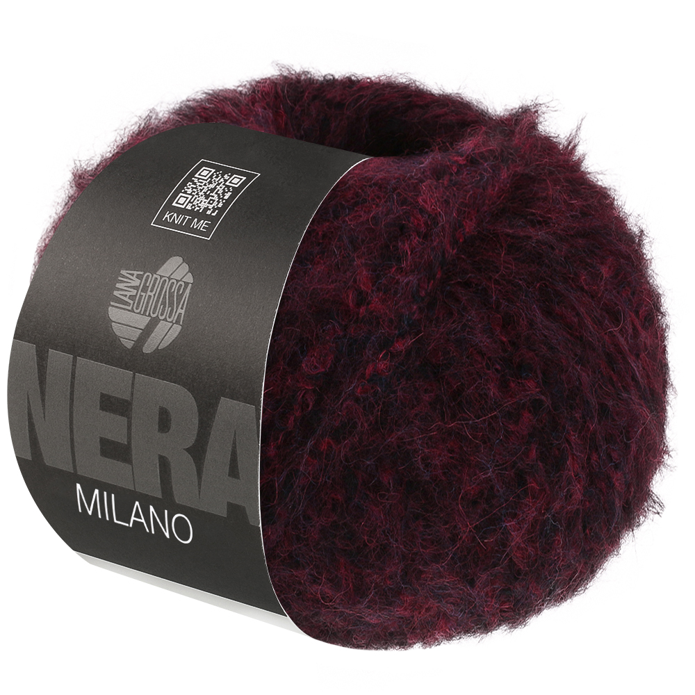 Lana Grossa Milano 012 donkerrood gemeleerd